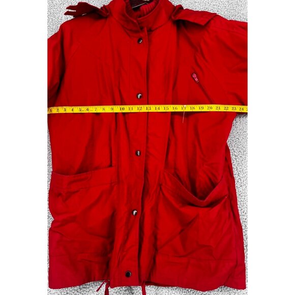 Vintage Foxland Women’s Red Winter Coat  w/Snap Closure - Picture 7 of 16